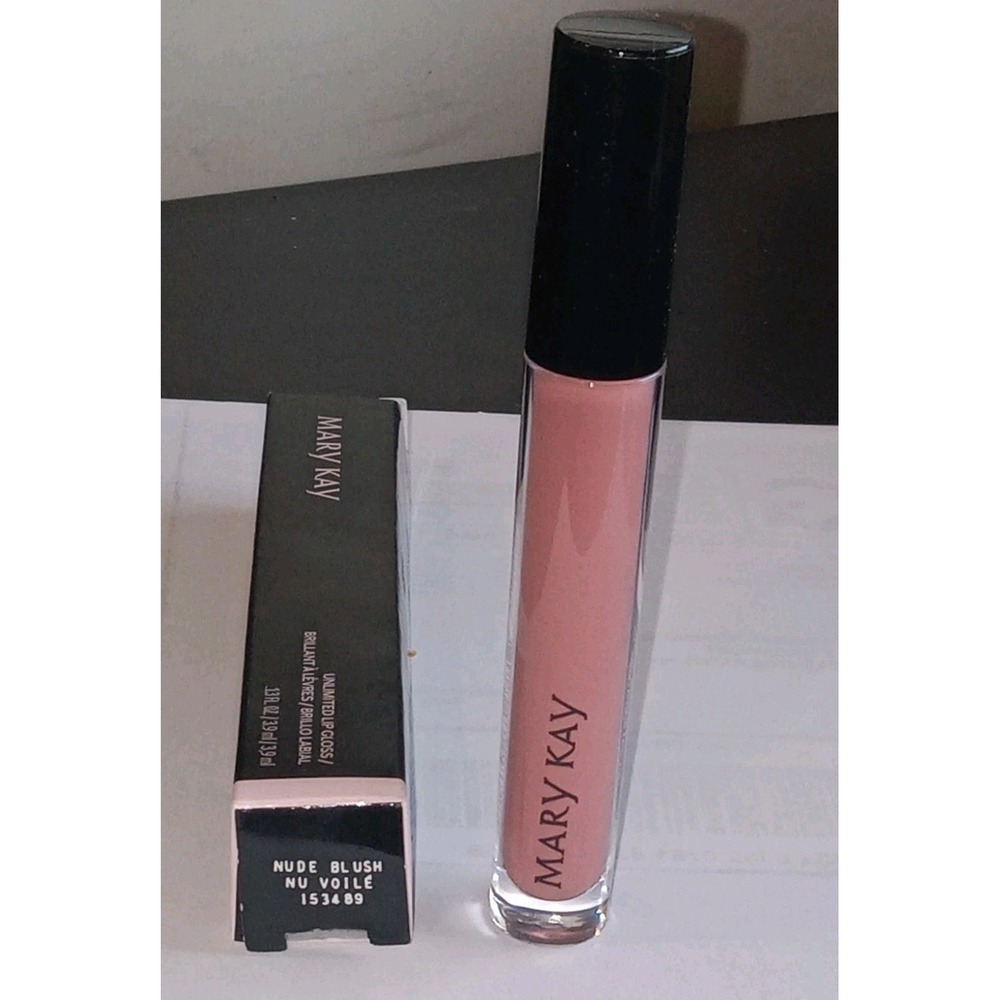 NIB Mary Kay Unlimited Lip Gloss ** Nude Blush ** Full Size